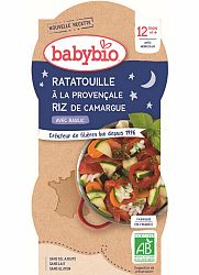 2xBABYBIO Večerné menu ratatouille po provensálsky s ryžou 200 g