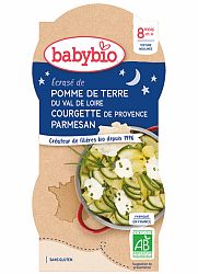 BABYBIO Zemiaky s cuketou, creme fraiche a parmezánom 2x 200 g