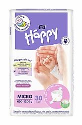 BELLA HAPPY Plienky jendorázové Micro (0,6-1,2 kg) 30 ks