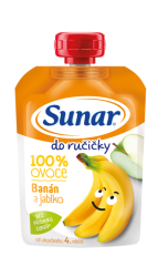 Sunar Do ručičky Banán a jablko 100 % ovocia 100 g