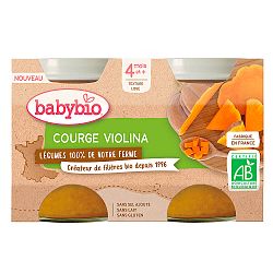 Babybio Tekvica Violina z našej vlastnej ekofarmy 2 x 130 g