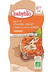 Babybio zelenina s kuracím mäsom a quinoa 2 x 200 g