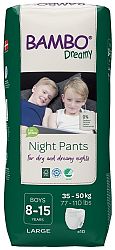 BAMBO Dreamy Night Pants Nohavičky plienkové jednorazové Boys 8-15 rokov (35-50 kg) 10 ks