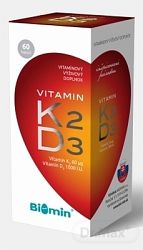 Biomin Vitamín K2 + Vitamín D3 60 kapsúl