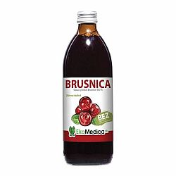 Brusnica 100% šťava 500 ml