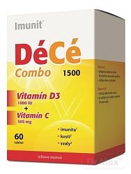 DéCé Combo 1500 Imunit tabliet vitamín D3 1000 IU + vitamín C 500 mg 60 ks