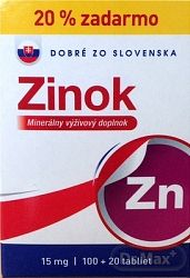 Dobré zo Slovenska Zinok 15 mg 120 tabliet