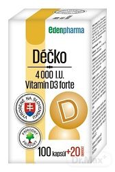 EDENPharma Déčko 4000 I.U. 120 kapsúl