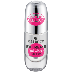 Essence Extreme Gel Gloss lesklý gelový krycí lak na nehty 8 ml