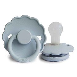 FRIGG Daisy silikónový cumlík Powder Blue 0-6m 1 ks