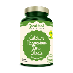 GREENFOOD NUTRITION Calcium Magnesium Zinc Citrate 120 kapsúl