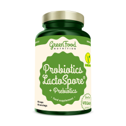 GreenFood Nutrition Probiotika LactoSpore + Prebiotics 60 kapsúl