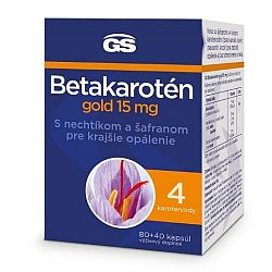 Gs Betakarotén Gold 15 Mg s nechtíkom a šafranom 80+40 kapsúl