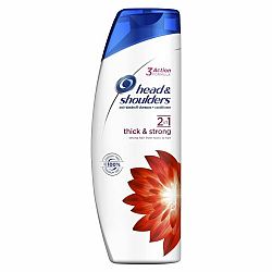 Head & Shoulders Thick & strong 2in1 šampón a balzam na vlasy proti lupinám 360 ml