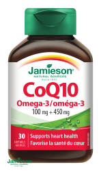 JAMIESON Koenzým Q10 s Omega-3 30cps.