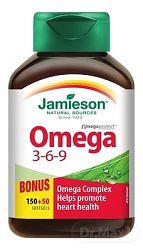 Jamieson Omega 3-6-9 1200 mg 150+50 tabliet