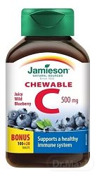 Jamieson Vitamín C 500 mg čučoriedky 120 tabliet