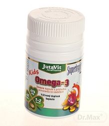 JutaVit Omega-3 kids s pomarančovou príchuťou 45 kapsúl