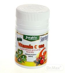 JutaVit Vitamín C 100 s extraktom prírodnej Aceroly kids 60 tabliet