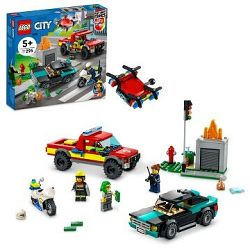 LEGO® City 60319 Hasiči a policajná naháňačka