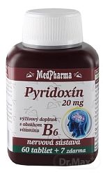 MedPharma Pyridoxin vitamin B6 20 mg 67 tabliet