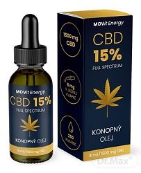 MOVit Energy CBD 15% Full Spectrum konopný olej 10 ml