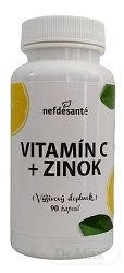 Nefdesanté Vitamín C + Zinok 90 tabliet