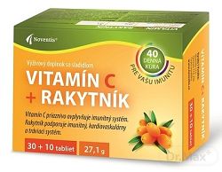 Noventis Vitamín C + Rakytník 500 mg 40 tabliet