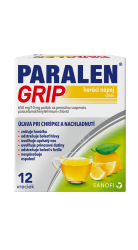 Paralen Grip horúci nápoj citrón 650 mg/10 mg plu.por.1 x 12