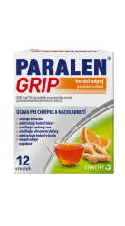 Paralen Grip horúci nápoj pomaranč a zázvor 500 mg/10 mg plo.por.12 x 500 mg/10 mg