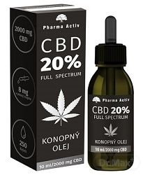 Pharma Activ CBD 20% Full Spectrum konopný olej 10 ml