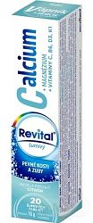 Revital Calcium + Magnézium + Vitamíny C B6 D3 K1 tbl eff s príchuťou citrónu 20 ks