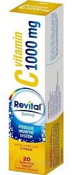 Revital Vitamín C 1000 mg s príchuťou citrón 20 šumivých tabliet