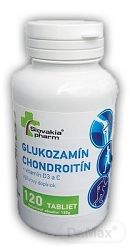 Slovakiapharm Glukozamín chondroitín+vitamín D3 C 120 tabliet