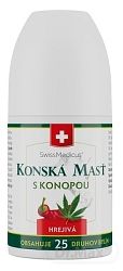 Swiss Medicus Konská Masť s konopou hrejivá masážny roll-on 90 ml