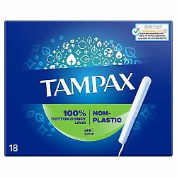 Tampax NON-PLASTIC Super 18ks