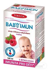 Terezia Baby Imun sirup s hlivou a rakytníkom malina 100 ml