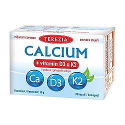 Terezia Calcium vitamin D3 a K2 30 kapsúl