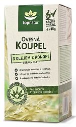 Topnatur Ovesná koupel s olejem z konopí 6 x 30 g