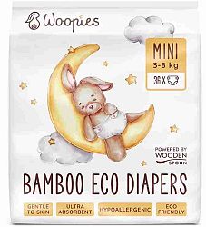 Wooden Spoon Woopies detské EKO plienky Mini 3-8 kg 36 ks