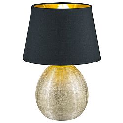 Sconto Stolná lampa LUXOR 1 biela/strieborná